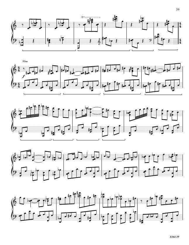 第八钢琴奏鸣曲 Piano Sonata No.8 S.364a Ornstein, Leo 里奥·奥恩斯坦钢琴谱