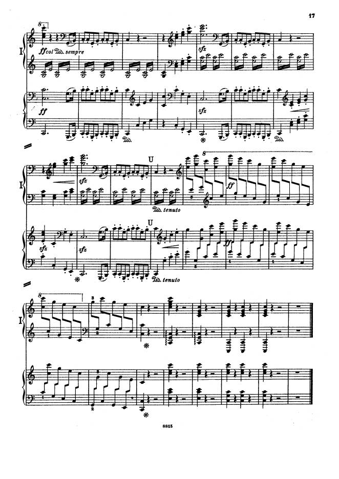 C大调第一交响曲 Symphony No.1 in C Major Op.21钢琴谱