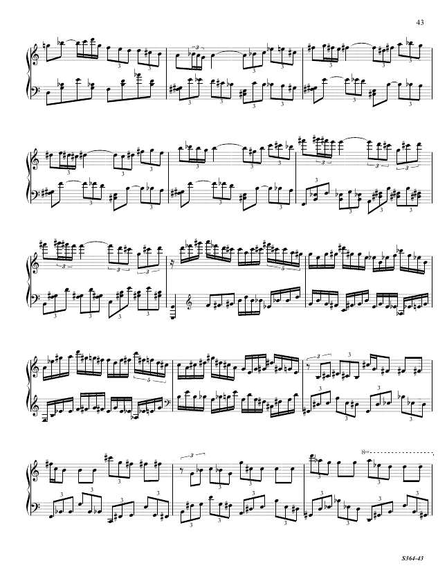 第八钢琴奏鸣曲 Piano Sonata No.8 S.364a Ornstein, Leo 里奥·奥恩斯坦钢琴谱