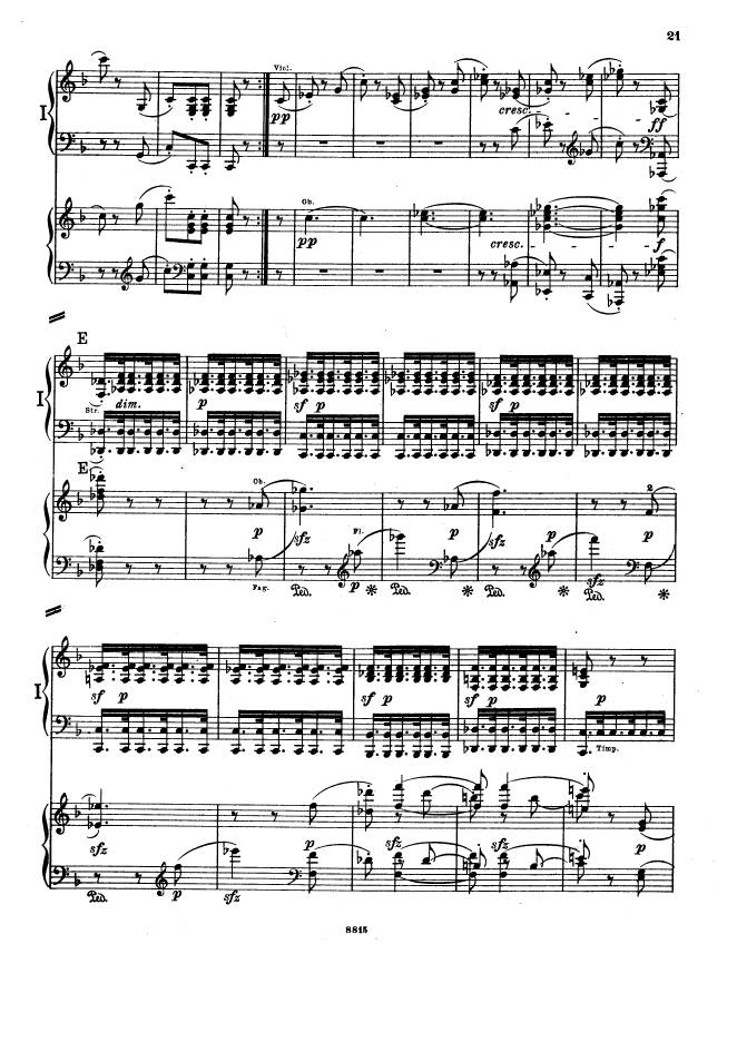 C大调第一交响曲 Symphony No.1 in C Major Op.21钢琴谱