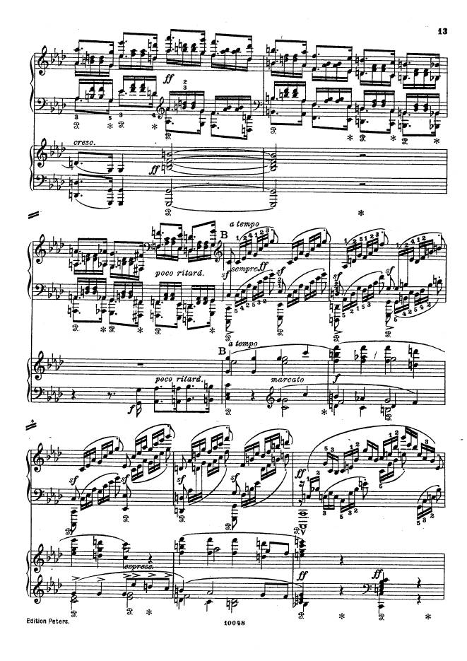 f小调钢琴协奏曲 Piano Concerto in f Minor Op.16钢琴谱