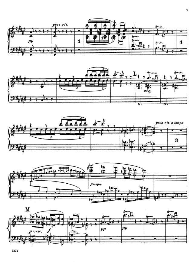 叙事曲 Ballade for Piano and Orchestra Op.19钢琴谱