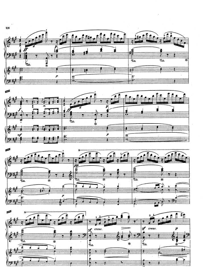 a小调钢琴协奏曲 Piano Concerto in a Minor Op.85钢琴谱