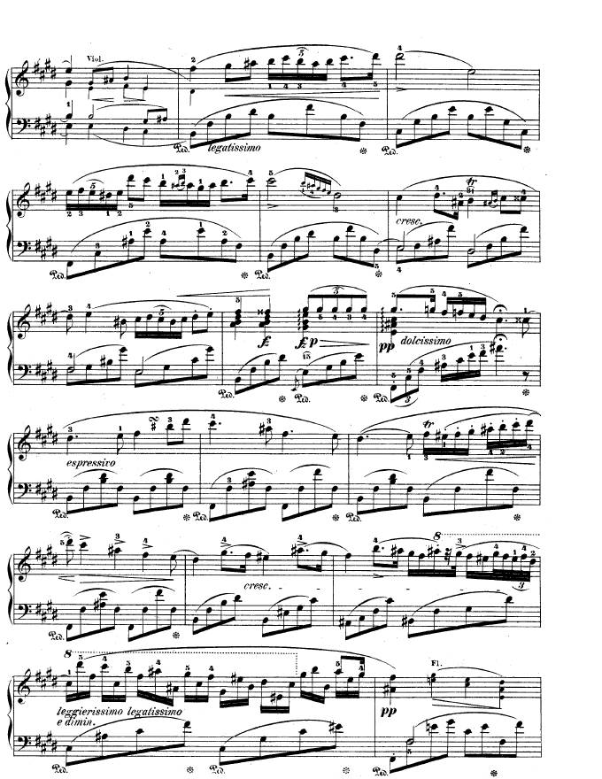 e小调第一钢琴协奏曲 Op.11 Piano Concerto No.1 in e Minor Op.11钢琴谱