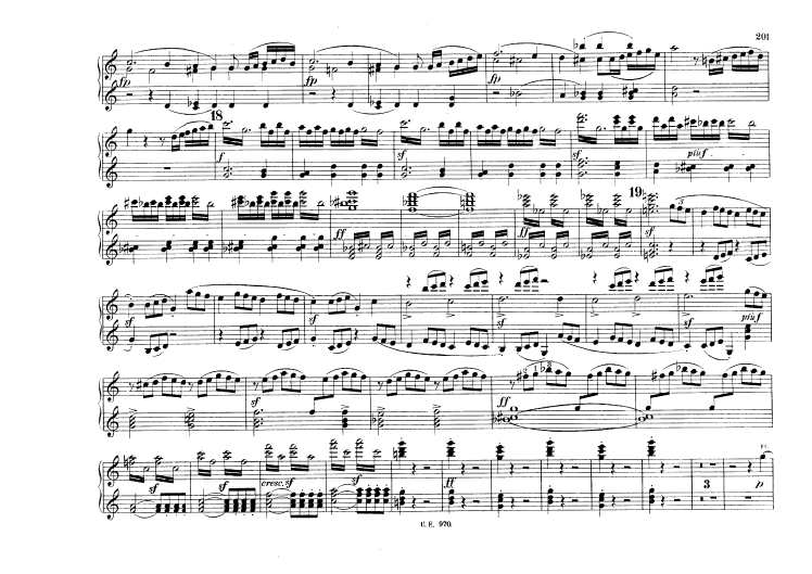 c小调第五交响曲“命运” Scharwenka Symphony No.5 in c Minor Op.67钢琴谱