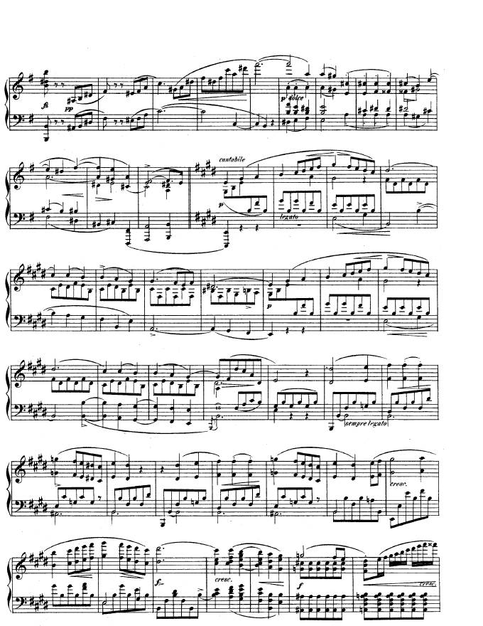 e小调第一钢琴协奏曲 Op.11 Piano Concerto No.1 in e Minor Op.11钢琴谱