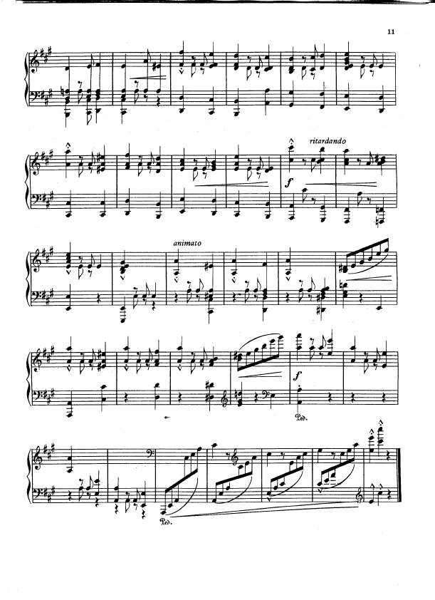 A大调第一谐谑曲 Scherzo No.1 in A Major Op.8钢琴谱