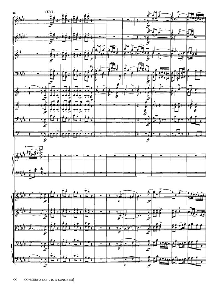 e小调第一钢琴协奏曲 Op.11 Piano Concerto No.1 in e Minor Op.11钢琴谱