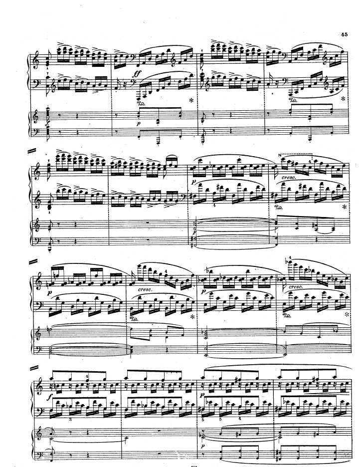 a小调钢琴协奏曲 Piano Concerto in a Minor Op.85钢琴谱