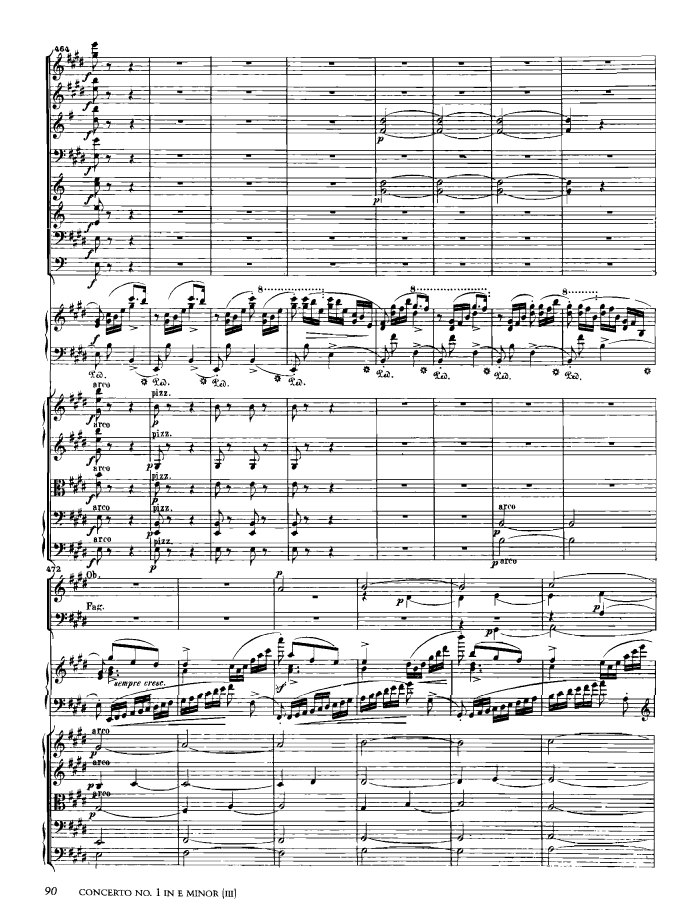 e小调第一钢琴协奏曲 Op.11 Piano Concerto No.1 in e Minor Op.11钢琴谱