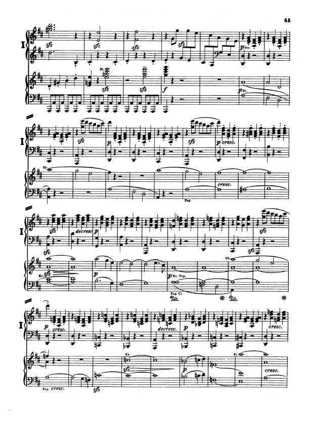 D大调第二交响曲 Symphony No.2 in D Major Op.36钢琴谱