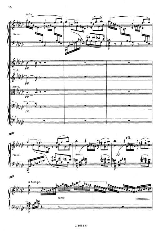 叙事曲 Ballade for Piano and Orchestra Op.19钢琴谱