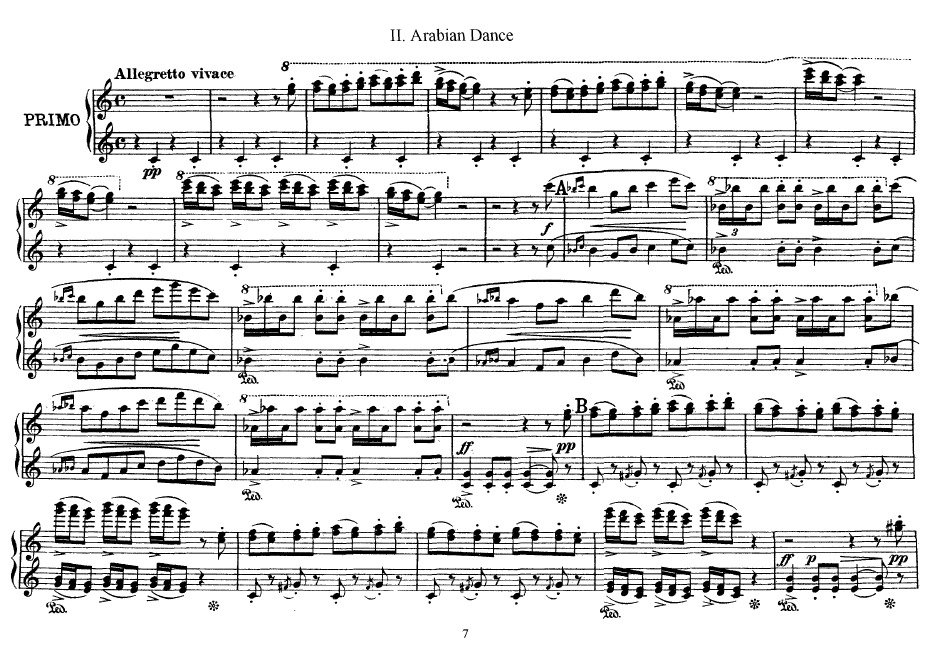 Peer Gynt Suite no.2钢琴谱