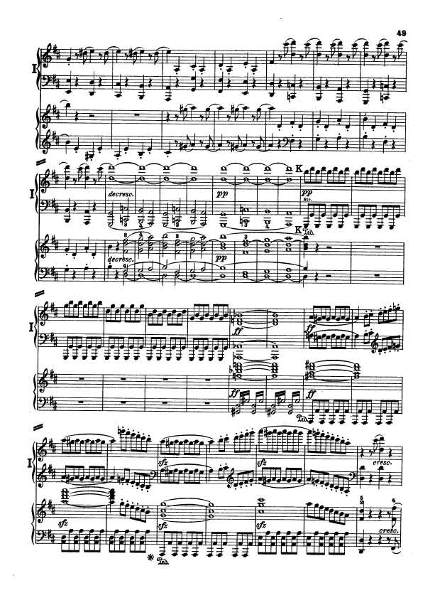 D大调第二交响曲 Symphony No.2 in D Major Op.36钢琴谱