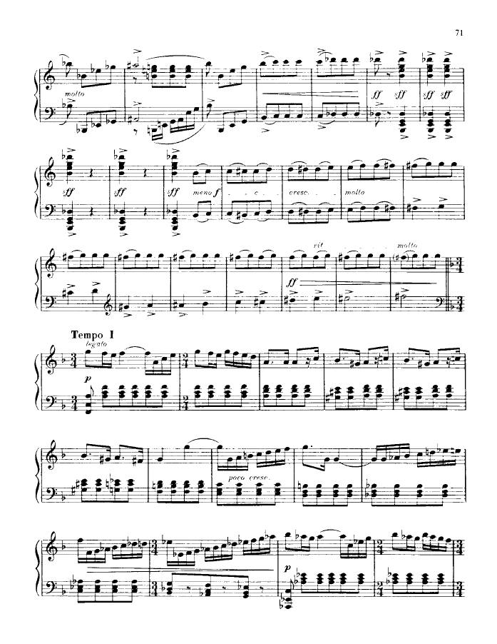 F大调第三钢琴奏鸣曲 Piano Sonata No.3 in F Major Op.46钢琴谱