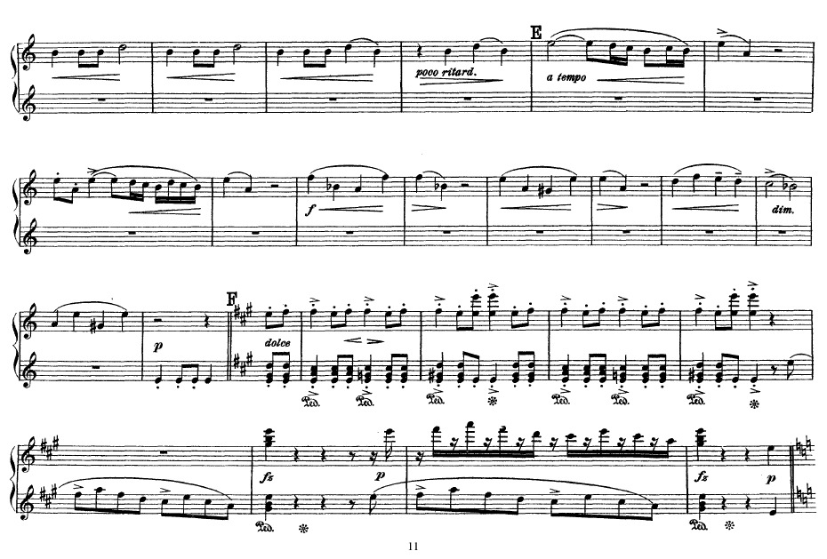 Peer Gynt Suite no.2钢琴谱