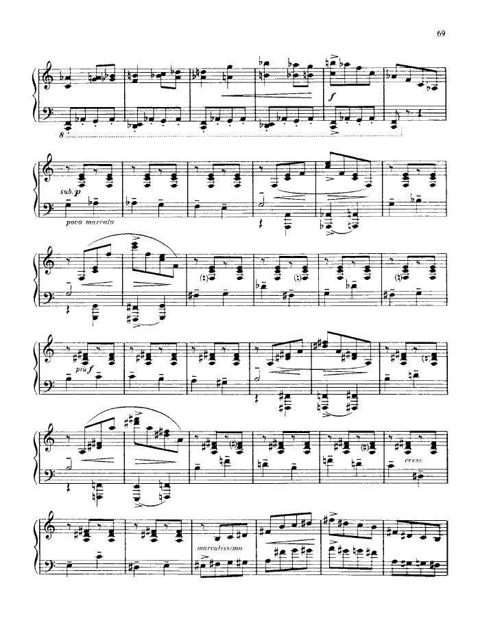 F大调第三钢琴奏鸣曲 Piano Sonata No.3 in F Major Op.46钢琴谱