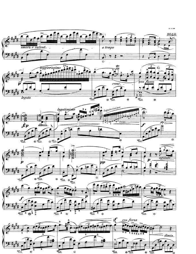 e小调第一钢琴协奏曲 Op.11 Piano Concerto No.1 in e Minor Op.11钢琴谱