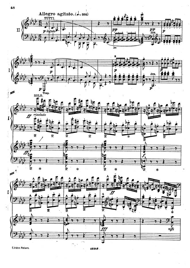 f小调钢琴协奏曲 Piano Concerto in f Minor Op.16钢琴谱