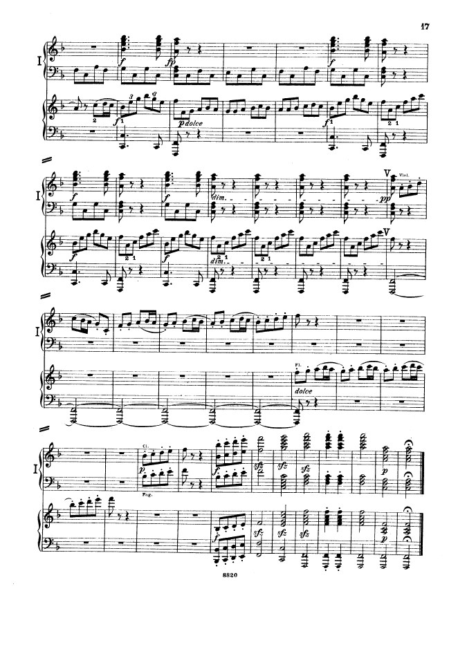 F大调第六交响曲“田园”Symphony No.6 in F Major Op.68钢琴谱