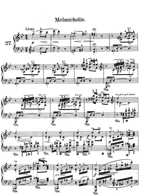 Lyric Pieces, Op.47, No.5钢琴谱