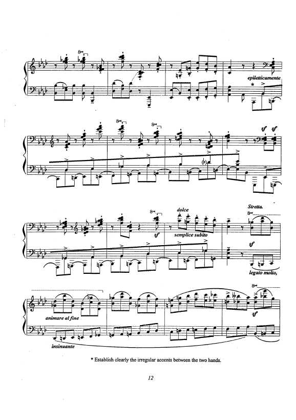 12首小调练习曲 12 Etudes in All The Minor Keys钢琴谱