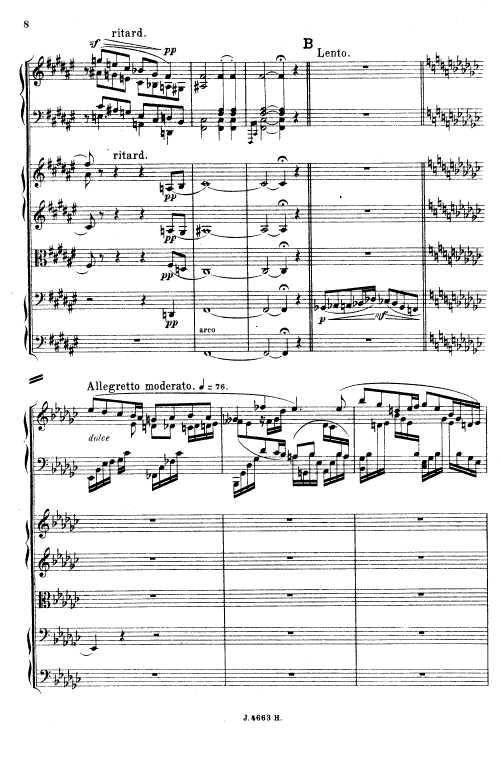 叙事曲 Ballade for Piano and Orchestra Op.19钢琴谱