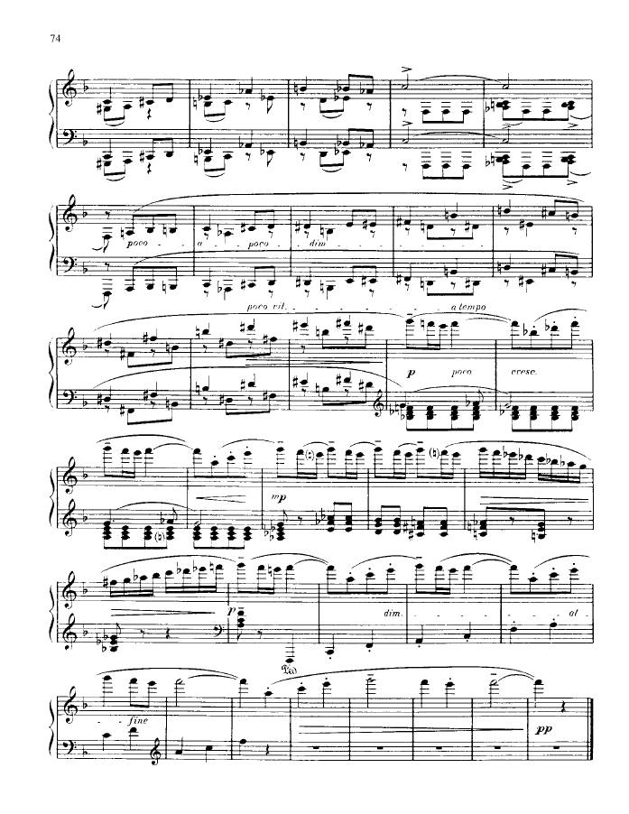 F大调第三钢琴奏鸣曲 Piano Sonata No.3 in F Major Op.46钢琴谱