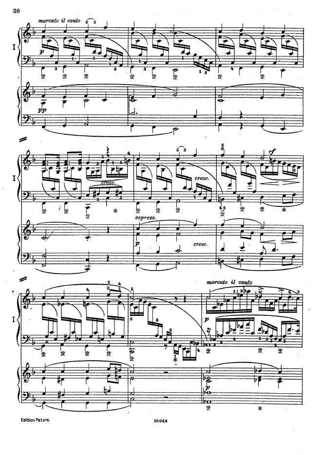 f小调钢琴协奏曲 Piano Concerto in f Minor Op.16钢琴谱