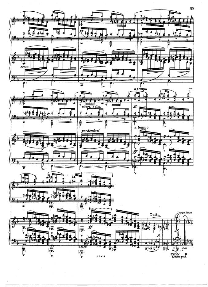 f小调钢琴协奏曲 Piano Concerto in f Minor Op.16钢琴谱