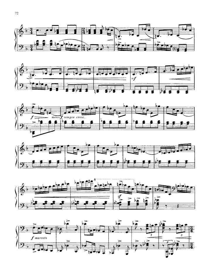 F大调第三钢琴奏鸣曲 Piano Sonata No.3 in F Major Op.46钢琴谱