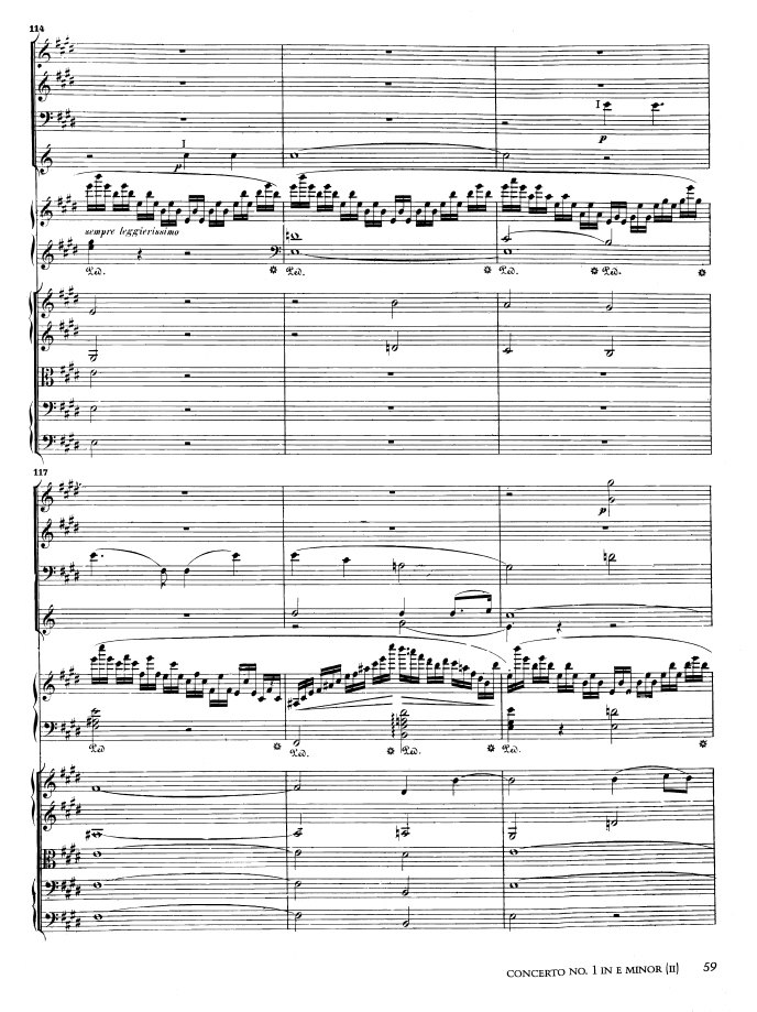 e小调第一钢琴协奏曲 Op.11 Piano Concerto No.1 in e Minor Op.11钢琴谱