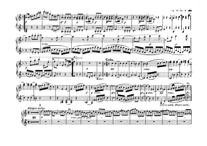 C大调第九弦乐四重奏 String Quartet No.9 in C Major Op.59钢琴谱