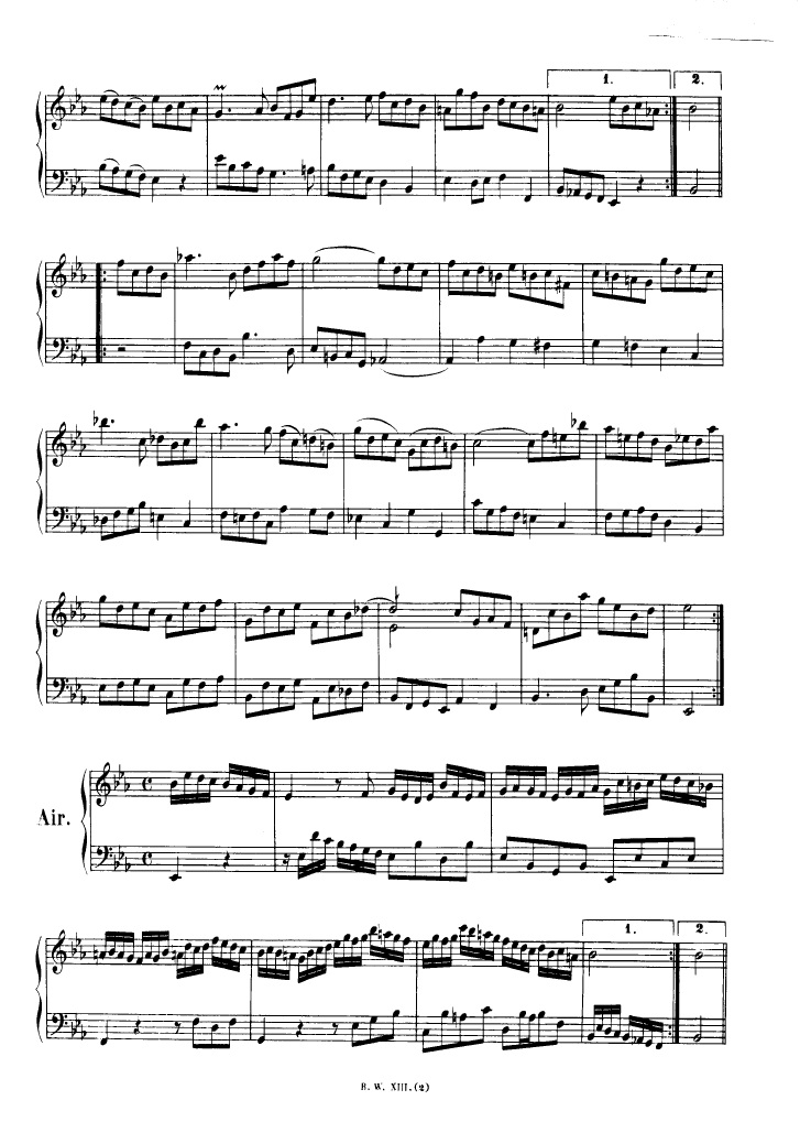 法国组曲 French Suites BWV 812钢琴谱