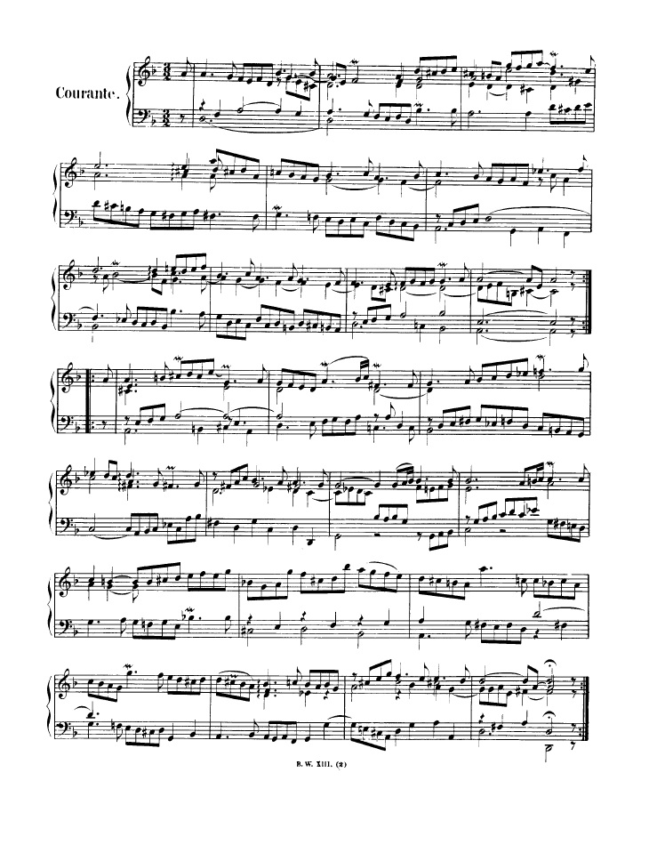 法国组曲 French Suites BWV 812钢琴谱