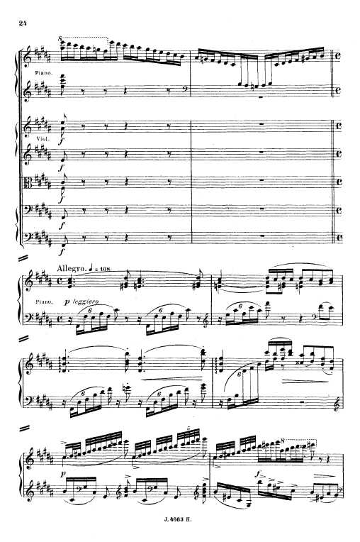 叙事曲 Ballade for Piano and Orchestra Op.19钢琴谱