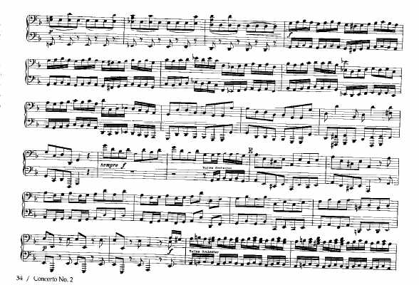 F大调第二勃兰登堡协奏曲 Brandenburg Concerto No.2 in F Major BWV.1047钢琴谱