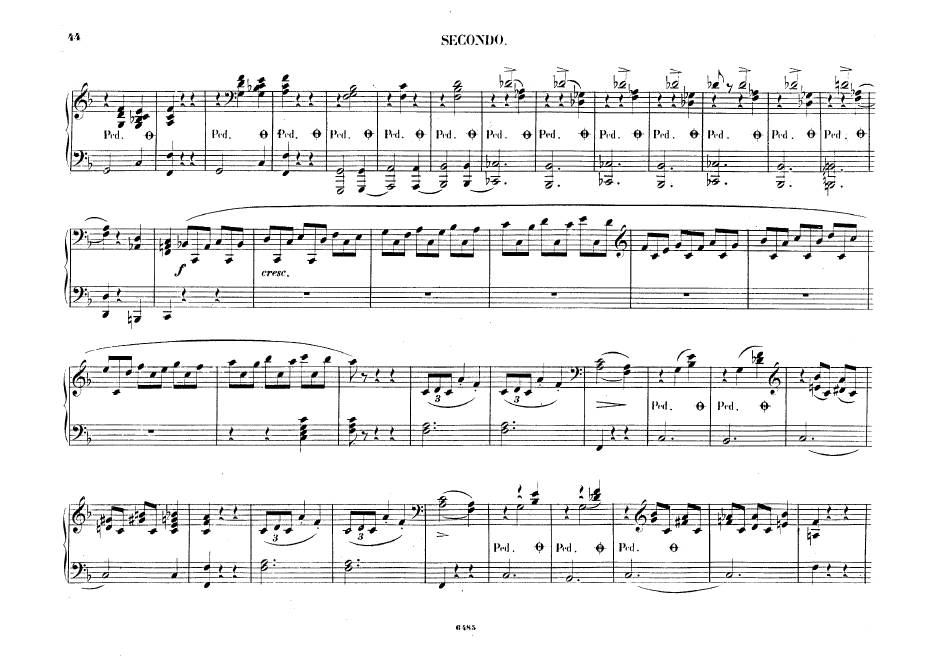 f小调第二钢琴协奏曲 Op.21 Piano Concerto No.2 in f Minor Op.21钢琴谱