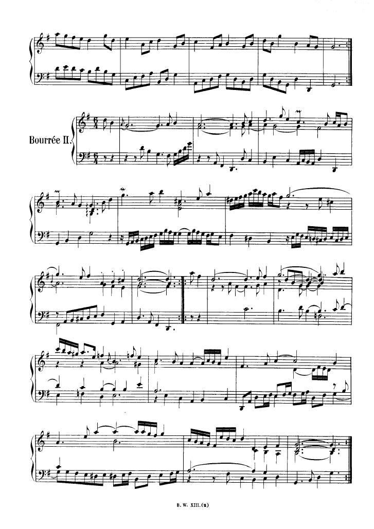 法国组曲 French Suites BWV 812钢琴谱