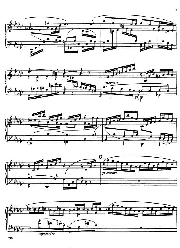 叙事曲 Ballade for Piano and Orchestra Op.19钢琴谱