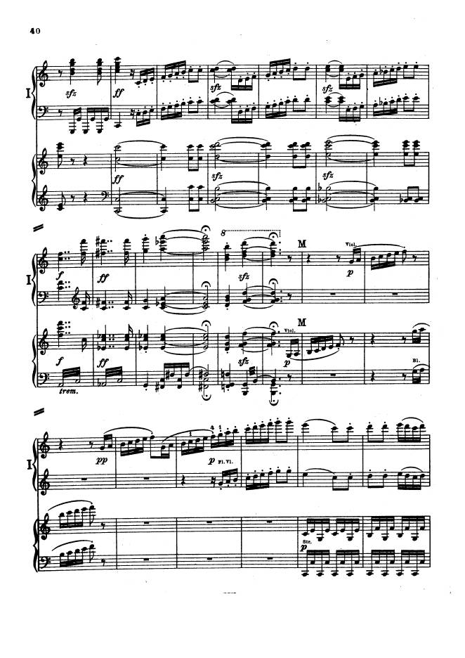 C大调第一交响曲 Symphony No.1 in C Major Op.21钢琴谱