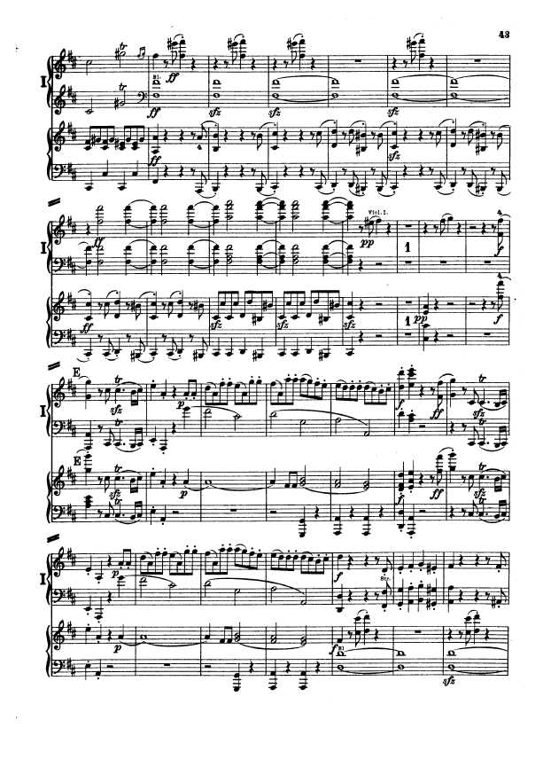 D大调第二交响曲 Symphony No.2 in D Major Op.36钢琴谱