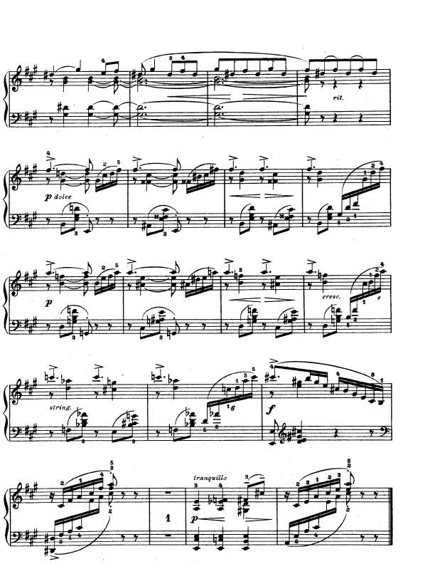 Lyric Pieces, Op.65, No.4钢琴谱