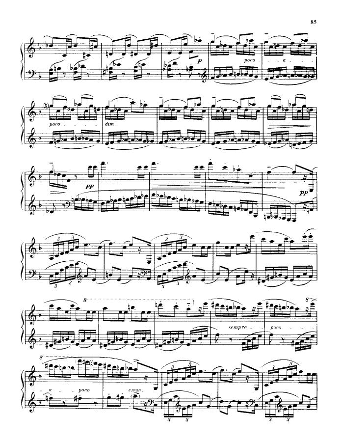 F大调第三钢琴奏鸣曲 Piano Sonata No.3 in F Major Op.46钢琴谱