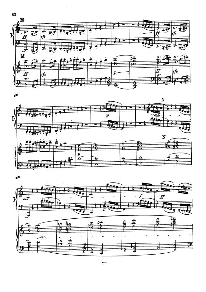 C大调第一交响曲 Symphony No.1 in C Major Op.21钢琴谱