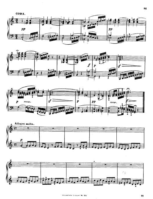 C大调第九弦乐四重奏 String Quartet No.9 in C Major Op.59钢琴谱