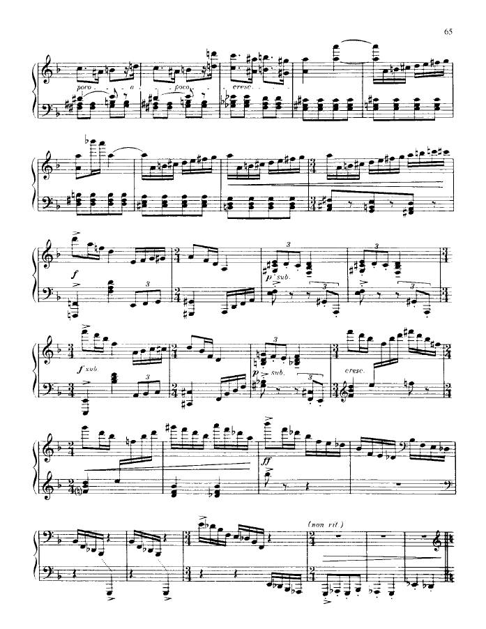 F大调第三钢琴奏鸣曲 Piano Sonata No.3 in F Major Op.46钢琴谱