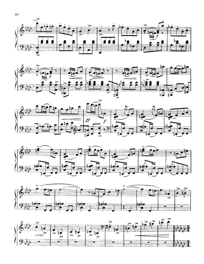 F大调第三钢琴奏鸣曲 Piano Sonata No.3 in F Major Op.46钢琴谱