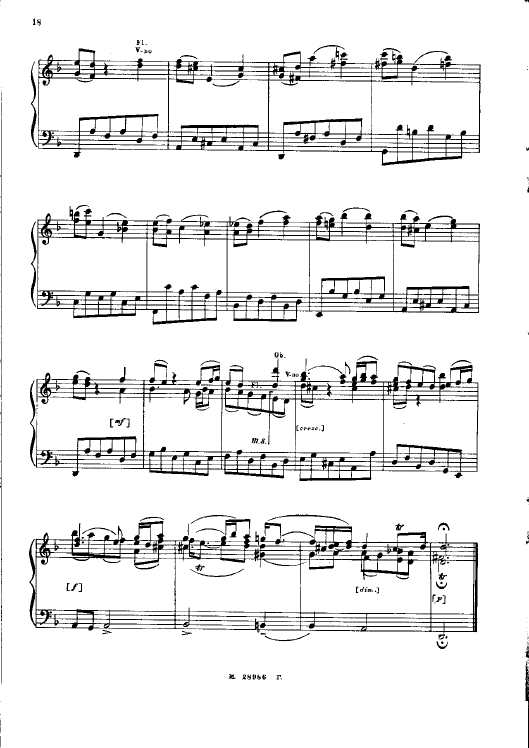 F大调第二勃兰登堡协奏曲 Brandenburg Concerto No.2 in F Major BWV.1047钢琴谱