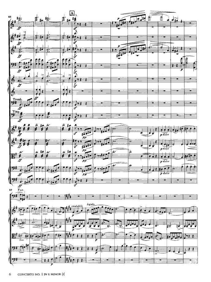 e小调第一钢琴协奏曲 Op.11 Piano Concerto No.1 in e Minor Op.11钢琴谱